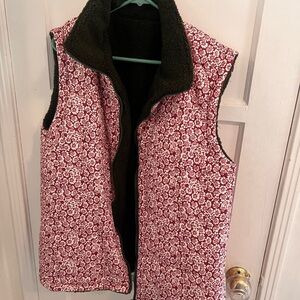 Floral Reversible Vest